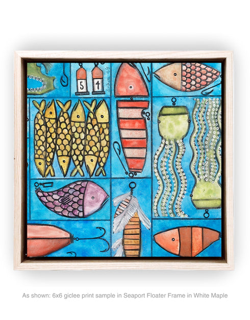 Tackle Box | Framed Giclee Print on Canvas
